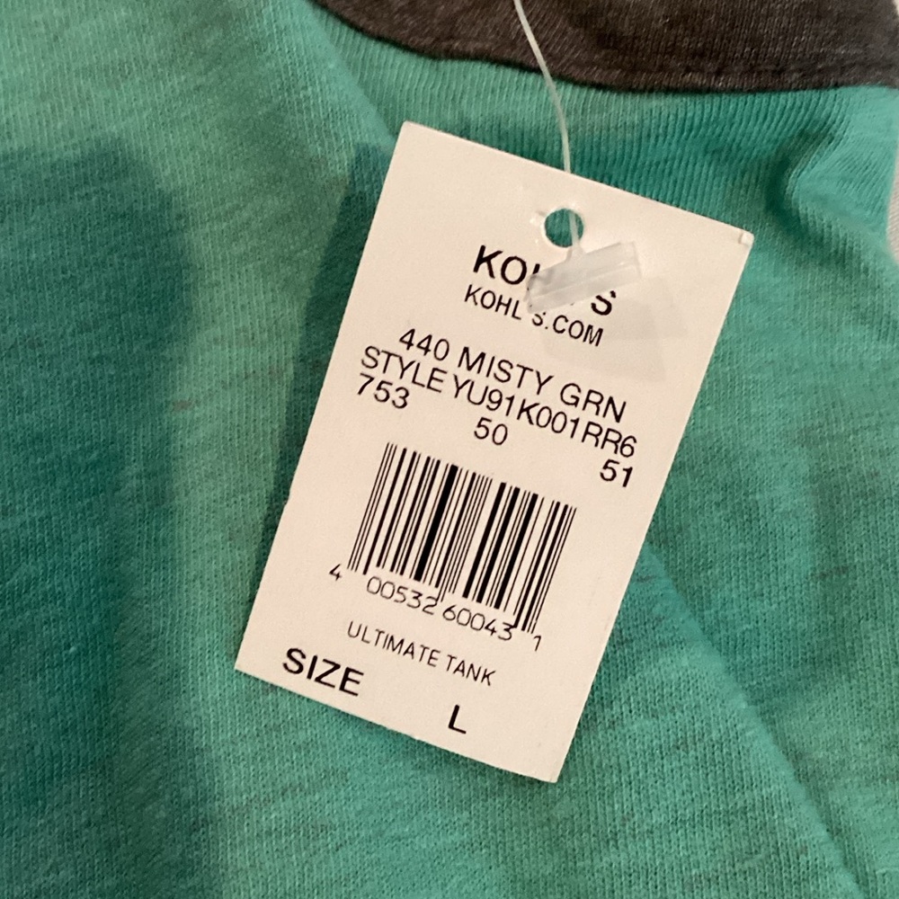 Urban Pipeline Teal Tank with Charcoal Trim. C - Picture 4 of 5